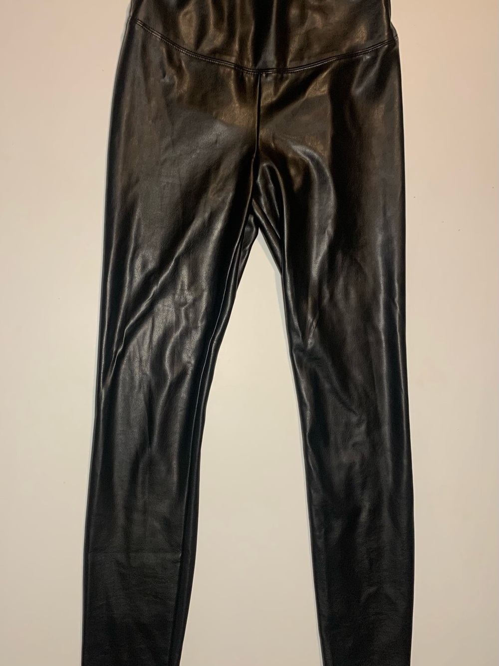 White House Black Market Black Faux-Leather Leggings
